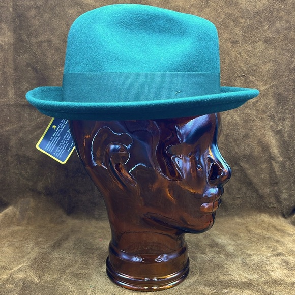 Stacy Adams Emerald Green Felt Hat - Picture 4 of 8